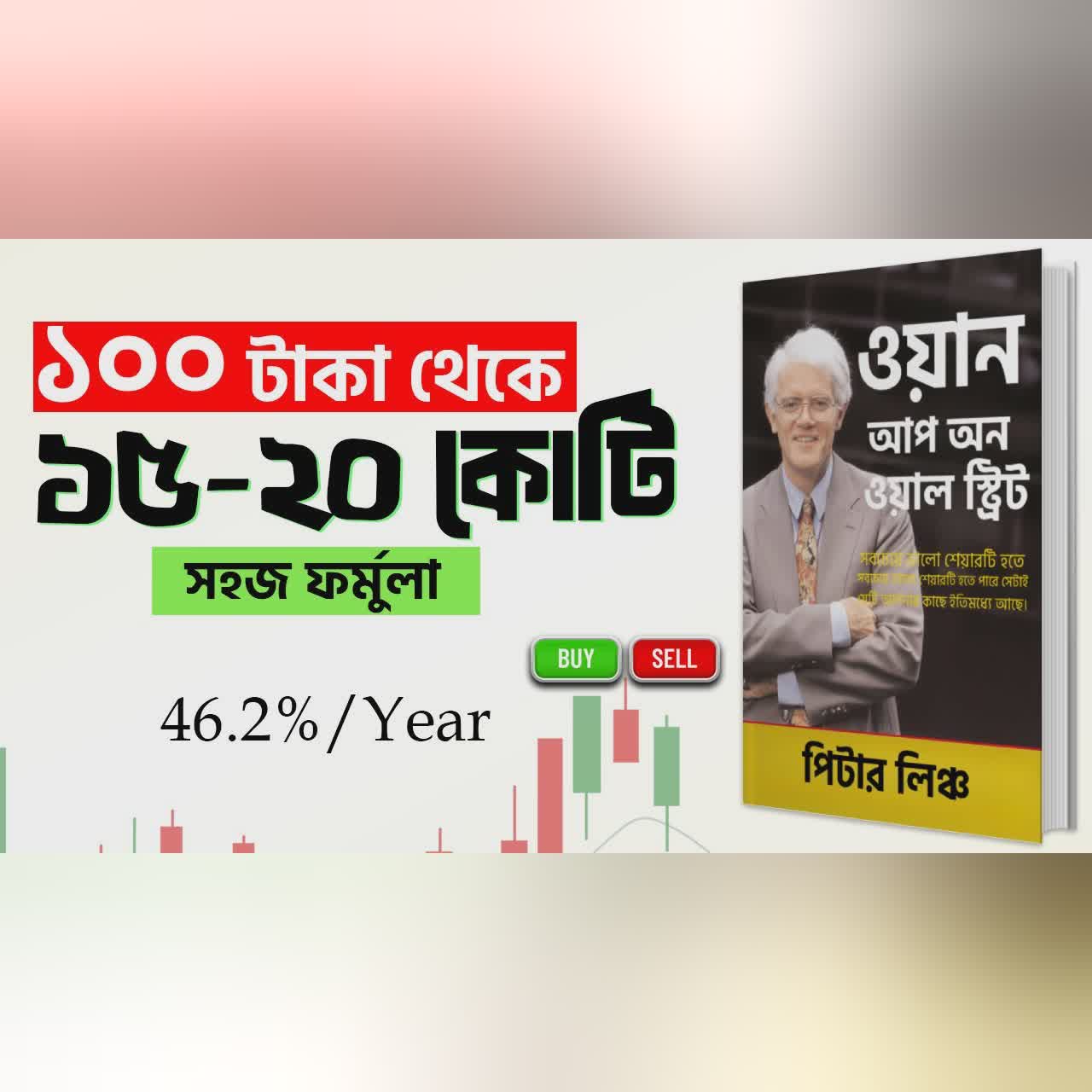 Invest মানেই ভাগ্য নয়, কৌশল | One Up On Wall Street by Peter Lynch Bangla Audiobook