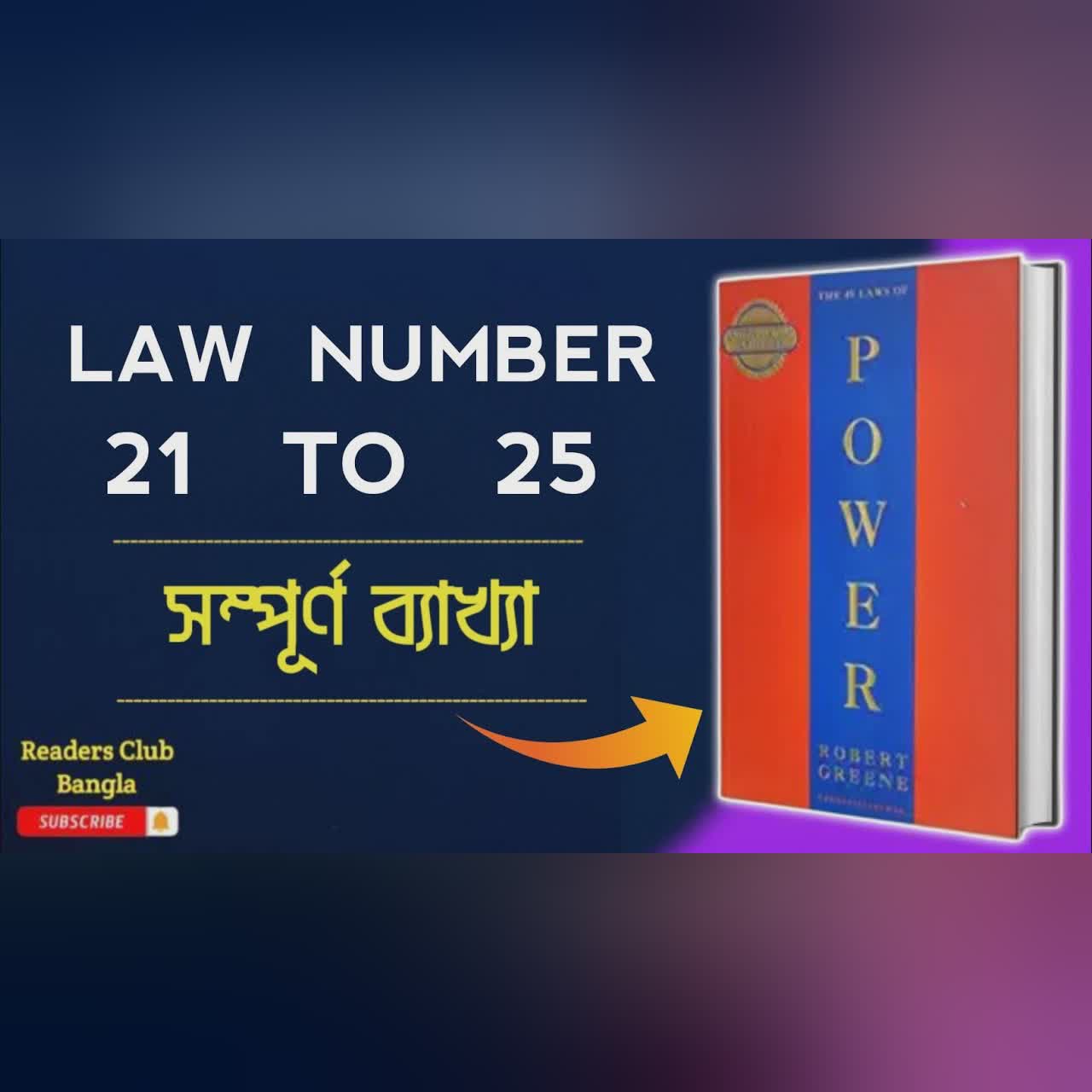 The 48 Laws of Power Audiobook in Bengali || law Number 21 to 25 ||