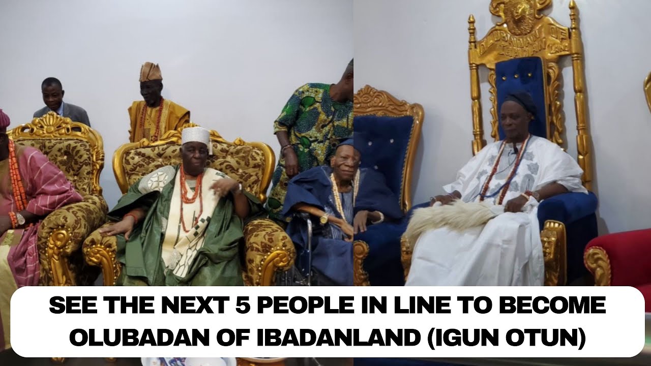Olubadan: See the next 5 Obas (Olubadan) in line as Oba Ladoja elevated them all, SEE WHO IS NEXT!!