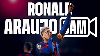 ARAUJO CAM 🎥 | BACK TO HIS BEST vs ALBACETE 💪🔥 | FC Barcelona 🔵🔴