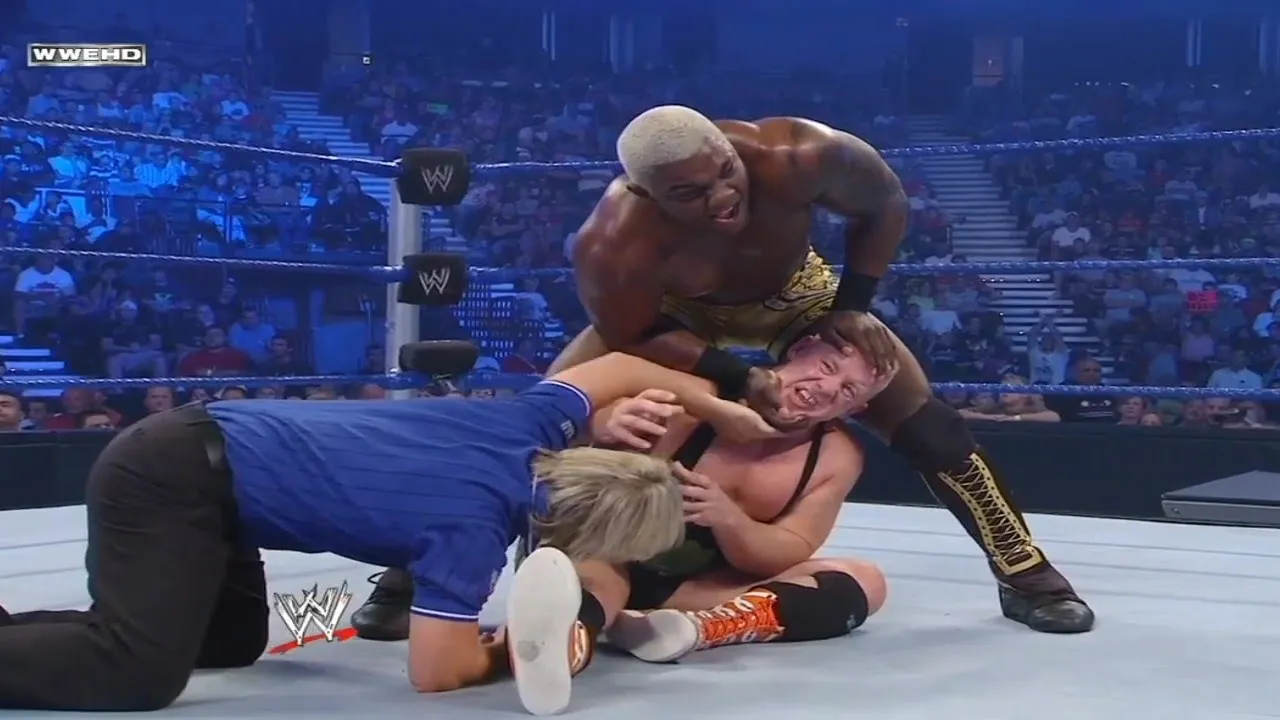 Shelton Benjamin 🐵 vs. Finlay ☘️ (Smackdown 22/8/2008)Qualifying Match.Part.2