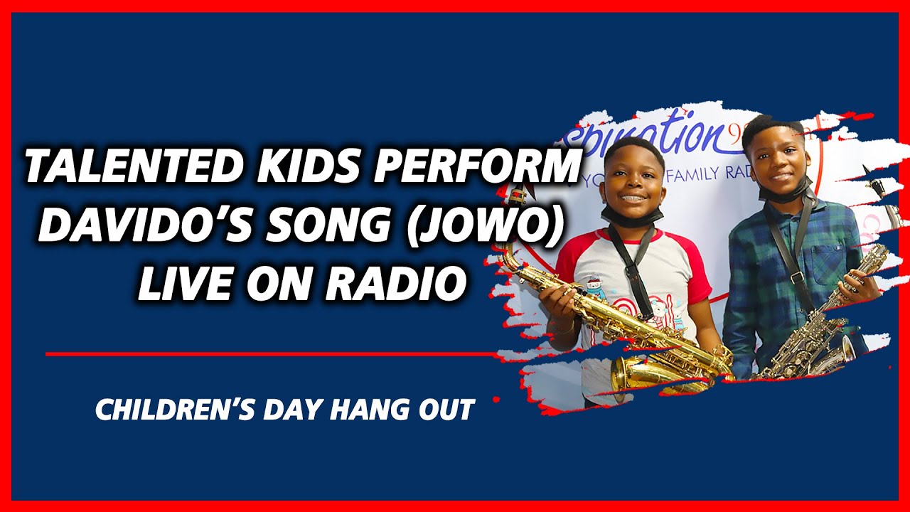 Talented Kids perform Davido's hit song (Jowo) Live on Radio |