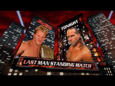 Chris Jericho vs Shawn Michaels Last Man Standing RAW 11/10/2008 Highlights 