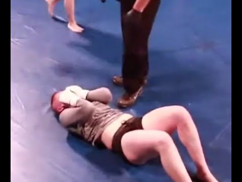 Beaten to Tears inside the cage