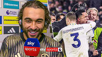 Dominic Calvert-Lewin's FULL interview as Leeds United go nine points clear of relegation zone!