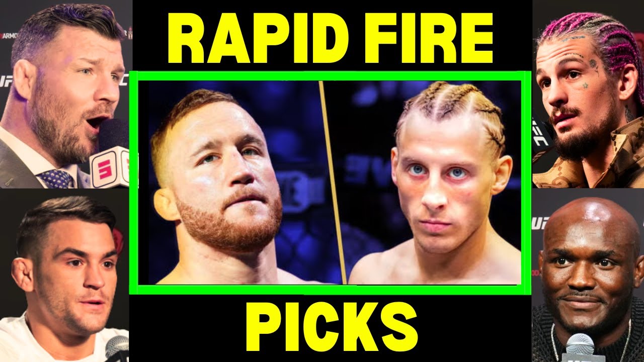UFC Fighters "Final Predictions" for Paddy Pimblett vs Justin Gaethje | UFC 324