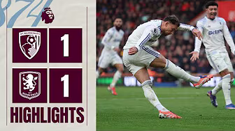 Rogers on target again 🥶 | Bournemouth 1-1 Aston Villa | Premier League Highlights