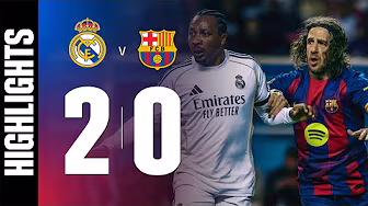 HIGHLIGHTS | REAL MADRID LEYENDAS 2 vs 0 BARÇA LEGENDS 🔵🔴