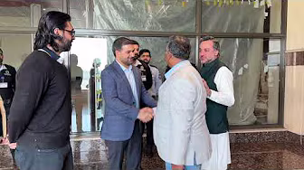 Bangladesh Cricket Board President Aminul Islam arrives in Lahore