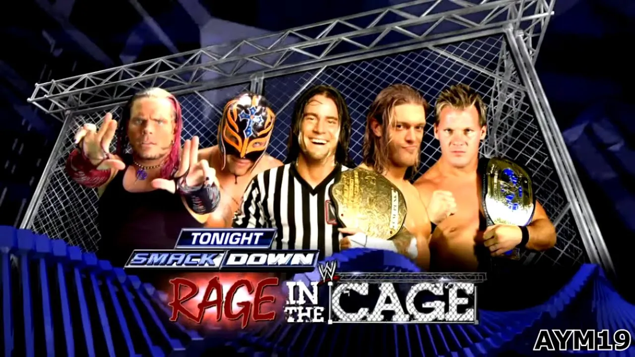 Edge & Chris Jericho vs Jeff Hardy & Rey Mysterio Steel Cage SmackDown 6/23/2009 Highlights