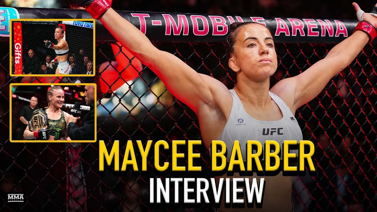 Maycee Barber REACTS to Referee Claiming She Wasn't Hurt from Illegal Kick - MMA Fighting