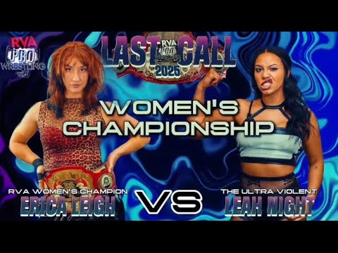 Leah Night Vs Erica Leigh Rva Womens title match highlights Rva Pro Wrestling