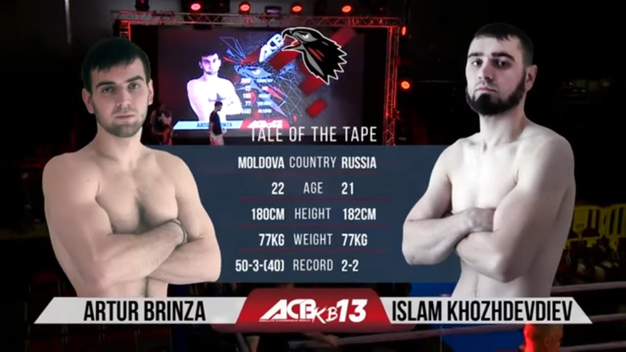 Артур Брынза vs. Ислам Хождевдиев | Artur Brinza vs. Islam Khozhdevdiev | ACB KB 13