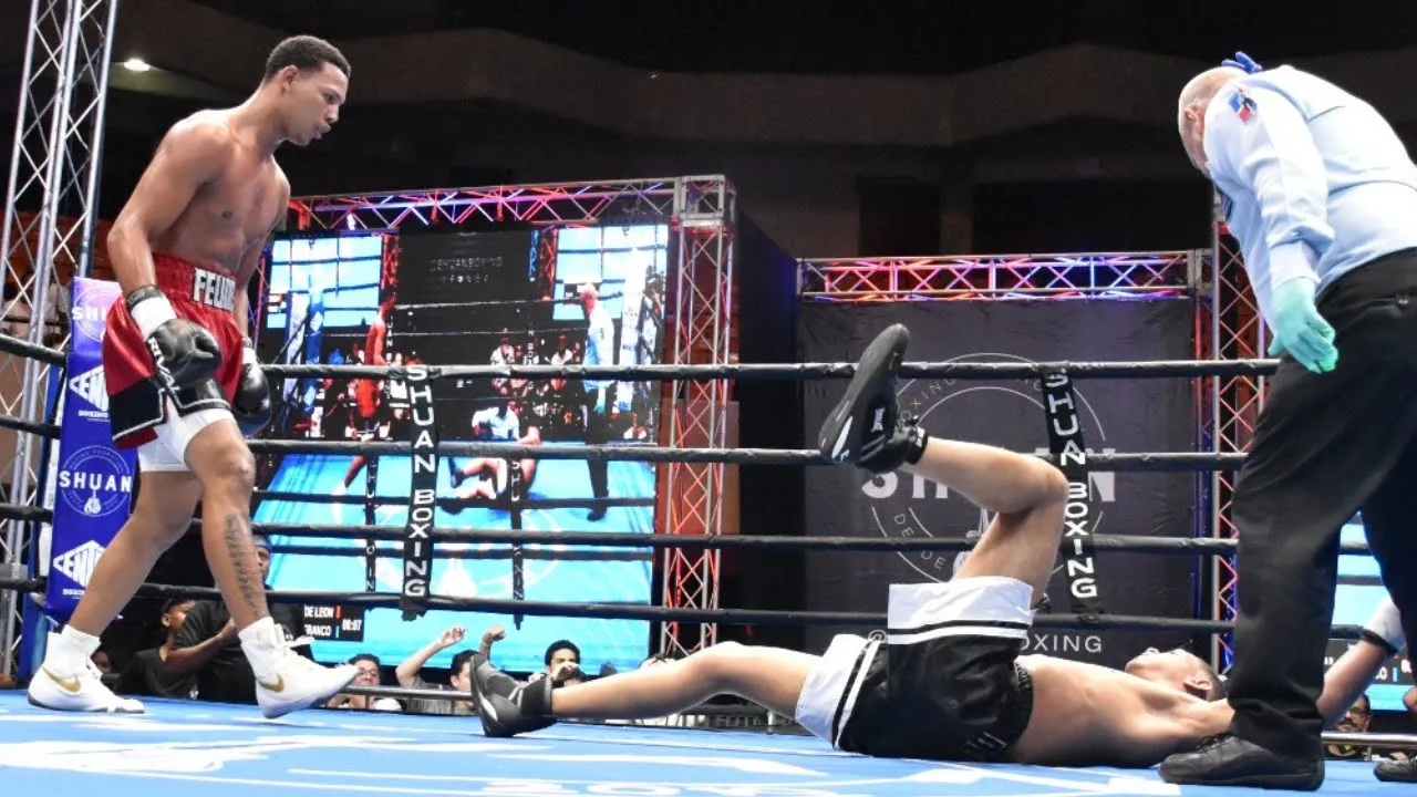 FEUDRI FRANCO DESTRUYE EN EL PRIMER ROUND A JUAN DELGADO