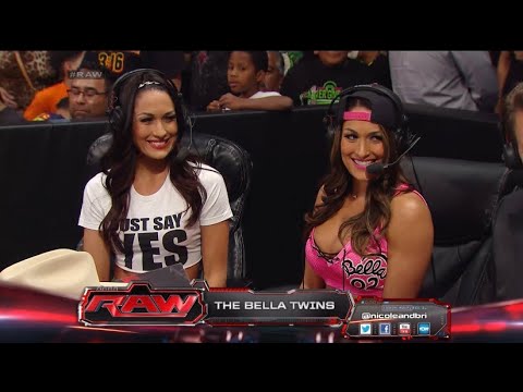 WWE RAW The Funkadactyls vs Aj Lee & Tamina 3/17/14