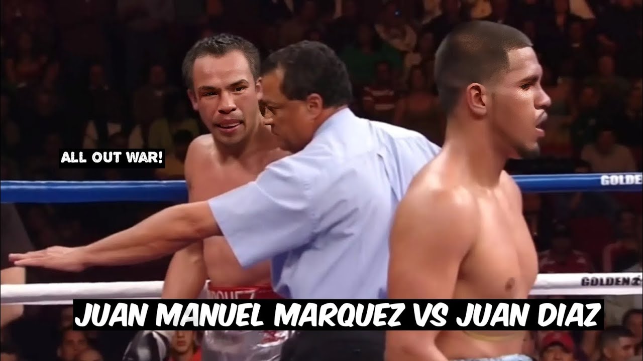 ALL OUT WAR IN THE RING! JUAN MANUEL MARQUEZ (MEXICO) VS JUAN DIAZ (USA) BOXING KNOCKOUT!