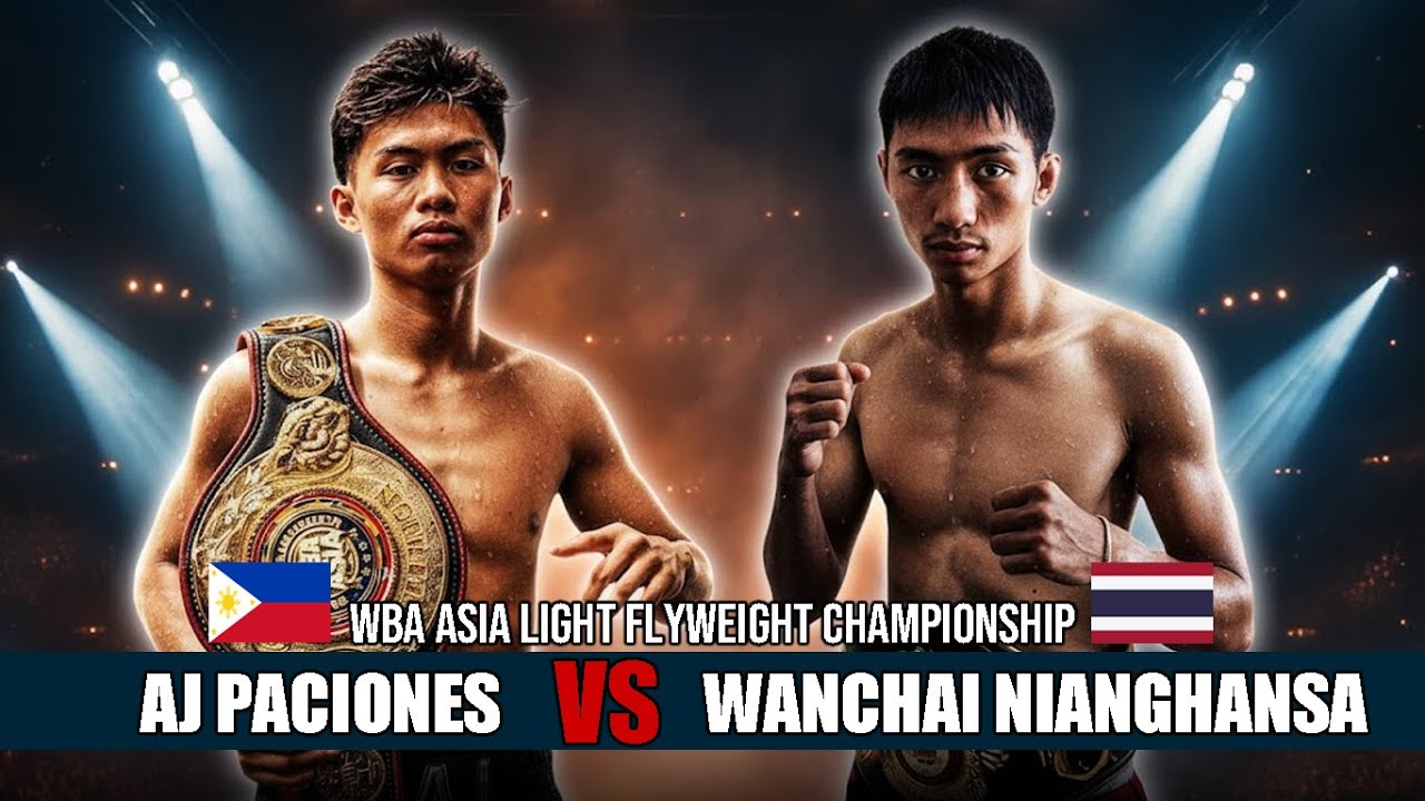 🇵🇭Arvin Jhon Paciones vs 🇹🇭Wanchai Nianghansa - WBA Asia Light Flyweight Championship