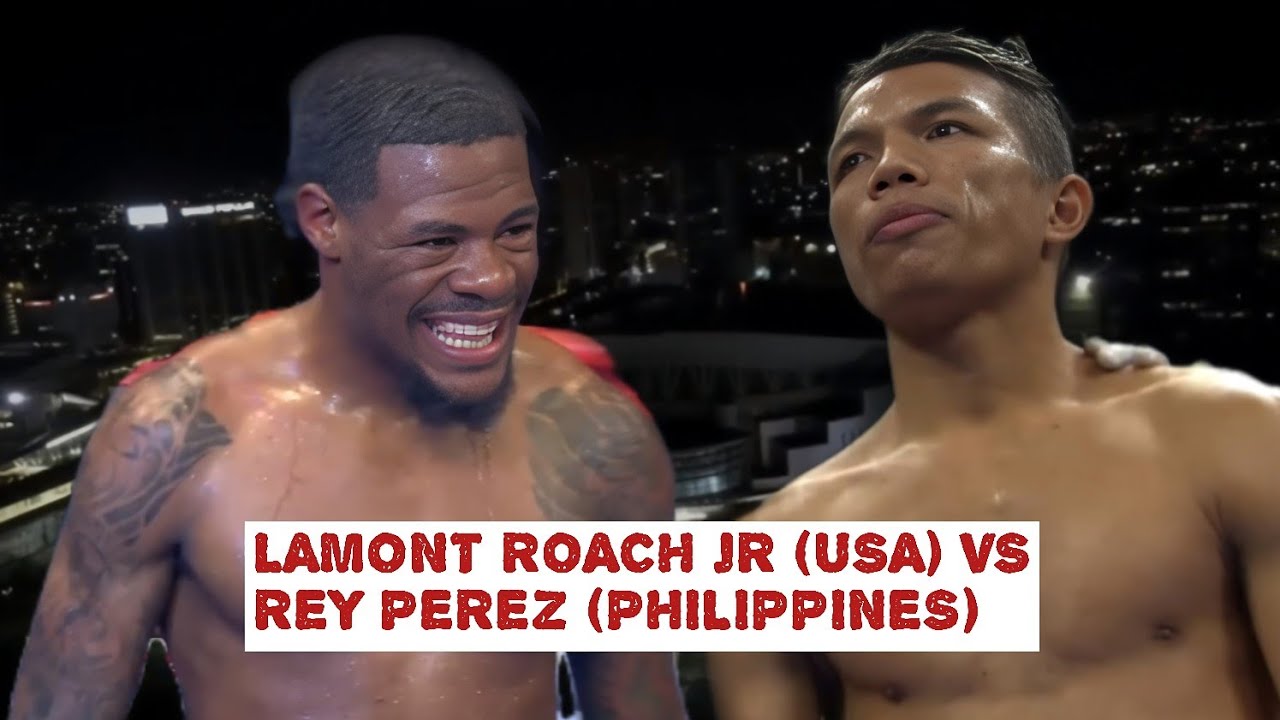 LAMONT ROACH JR (USA) VS REY PEREZ (PHILIPPINES) SUPER FEATHERWEIGHT TITLE #lamontroach #reyperez 