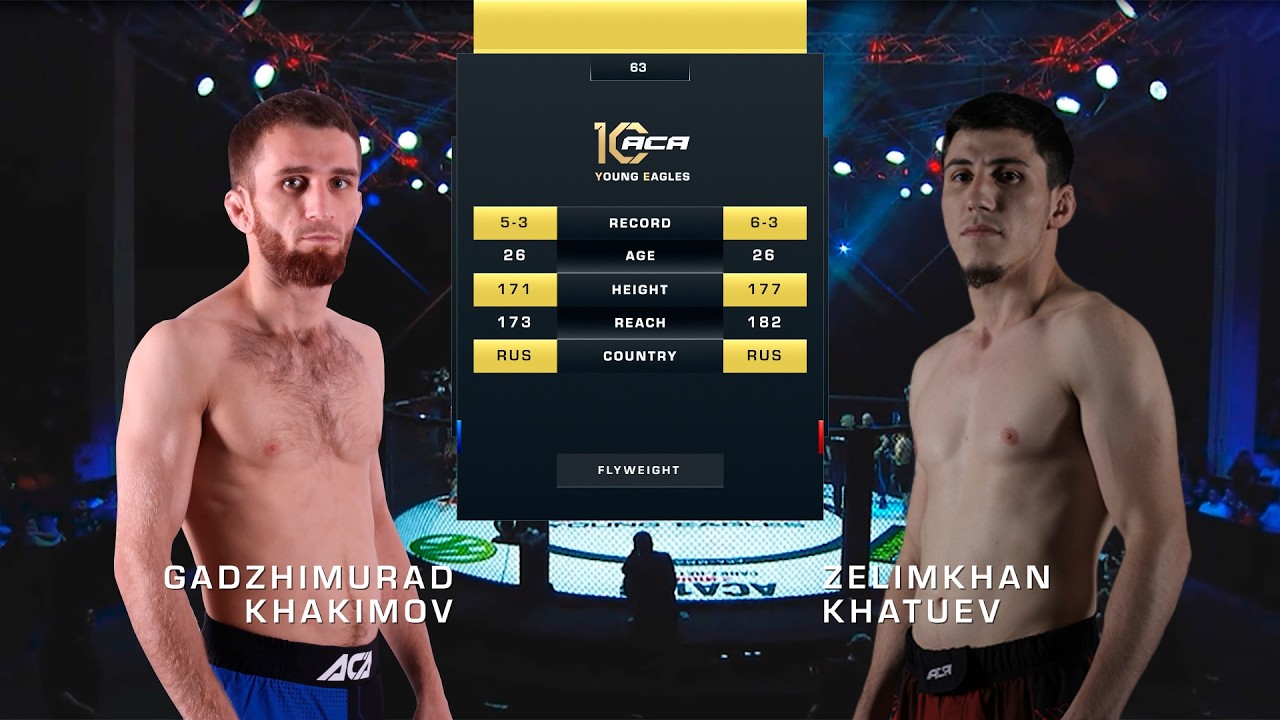 Гаджимурад Хакимов vs. Зелимхан Хатуев | Gadzhimurad Khakimov vs. Zelimkhan Khatuev | ACA YE 63