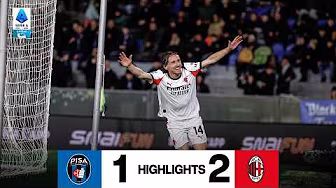 Modrić segna il gol vittoria! | Pisa 1-2 AC Milan | Highlights Serie A