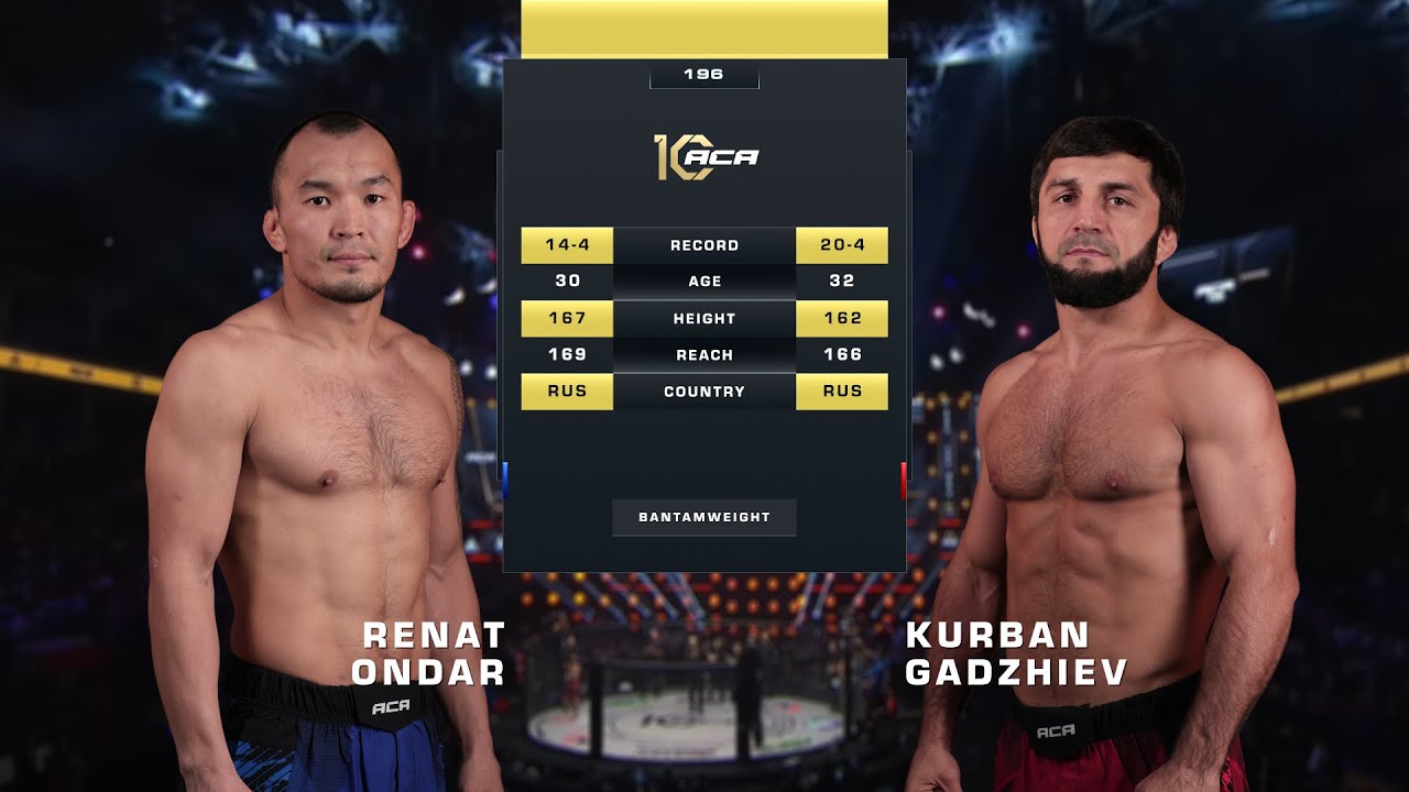 Ренат Ондар vs. Курбан Гаджиев | Renat Ondar vs. Kurban Gadzhiev | ACA 196