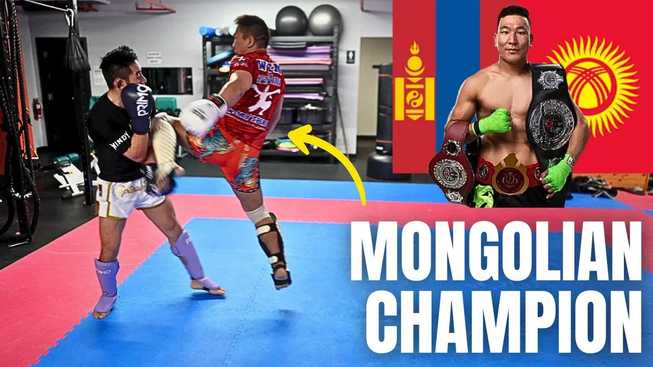 I Sparred a Mongolian Kickboxing Champion!