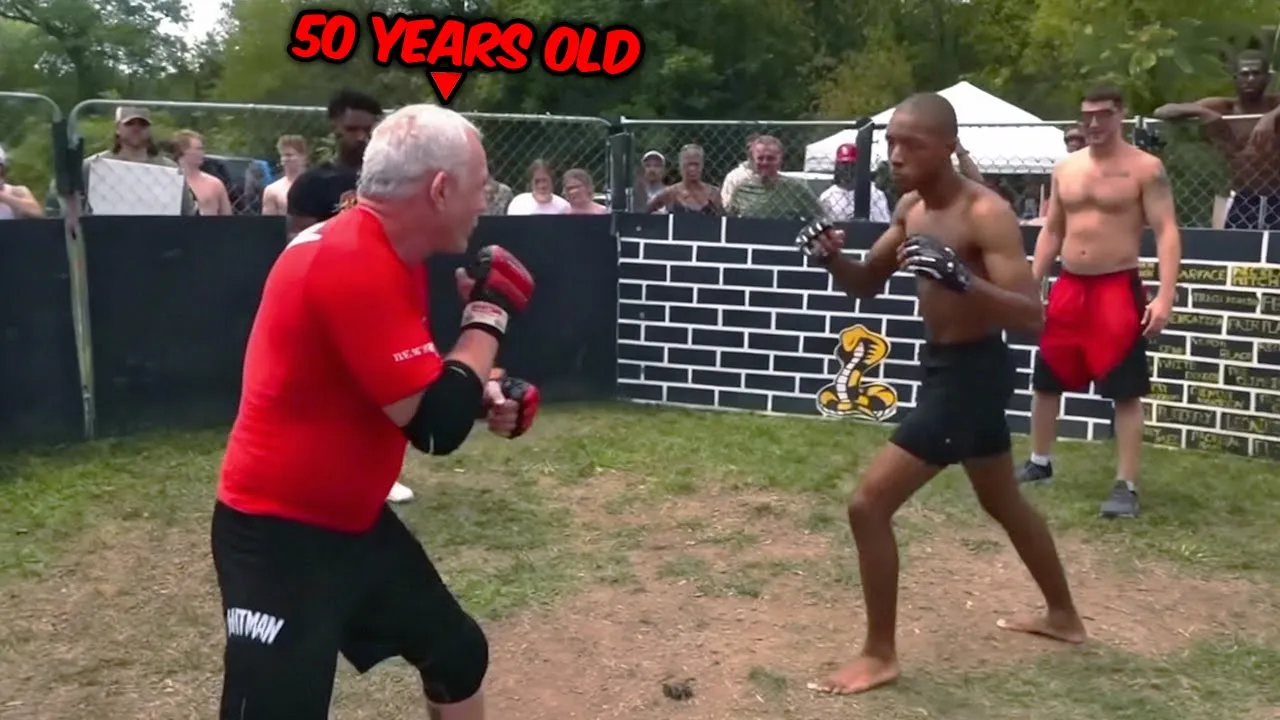 When 50 Years Old Veteran Fighter Destroys Cocky Young Fighter