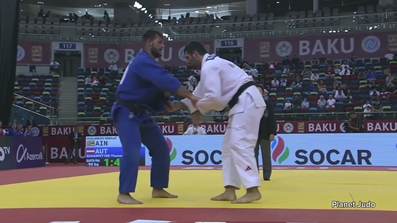 Mikhail IGOLNIKOV 🇷🇺 🆚️ Thomas SCHARFETTER 🇦🇹 | четвертьфинал/-90кг | Большой Шлем Баку 2023