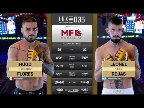 Hugo “Hooligan” Flores vs Leonel “Simio” Rojas | LUX 035 | Decisión Unánime