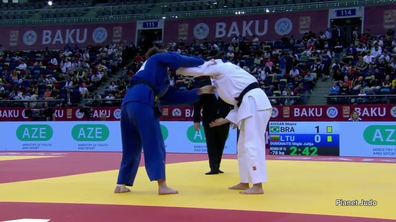 Mayra AGUIAR 🇧🇷 🆚️ Migle JuliaDUDENAITE 🇱🇹 | 2 раунд /-78кг | Большой Шлем Баку 2023