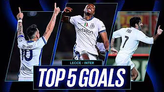 DUMFRIES, FIGO, RECOBA E.. UN PO' DI MAGIA AL VIA DEL MARE 🌊⚽   | TOP 5 GOL vs LECCE ⚽