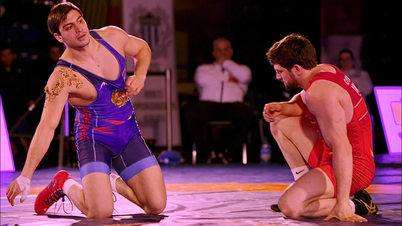 Hayk Khloyan (ARM) vs Ruben Gevorgyan (ARM) 97kg final! Greco-roman men wrestling tournament.