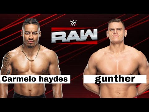 WWE 2K25 Carmelo haydes VS gunther 