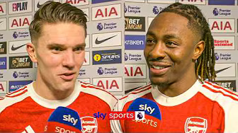 Eberechi Eze & Viktor Gyökeres FULL post-match reaction after Arsenal beat Spurs 4-1