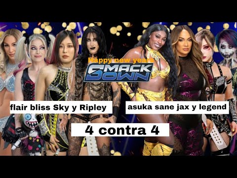 WWE 2K25 Charlotte flair y Alexa Bliss y iyo sky y rhea Ripley VS nia jax y lash legend y asuka kari