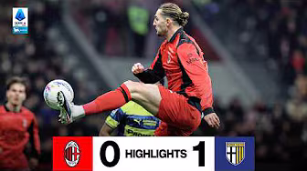 Tante occasioni, un palo di Leão, ma finisce in sconfitta | Milan 0-1 Parma | Highlights Serie A