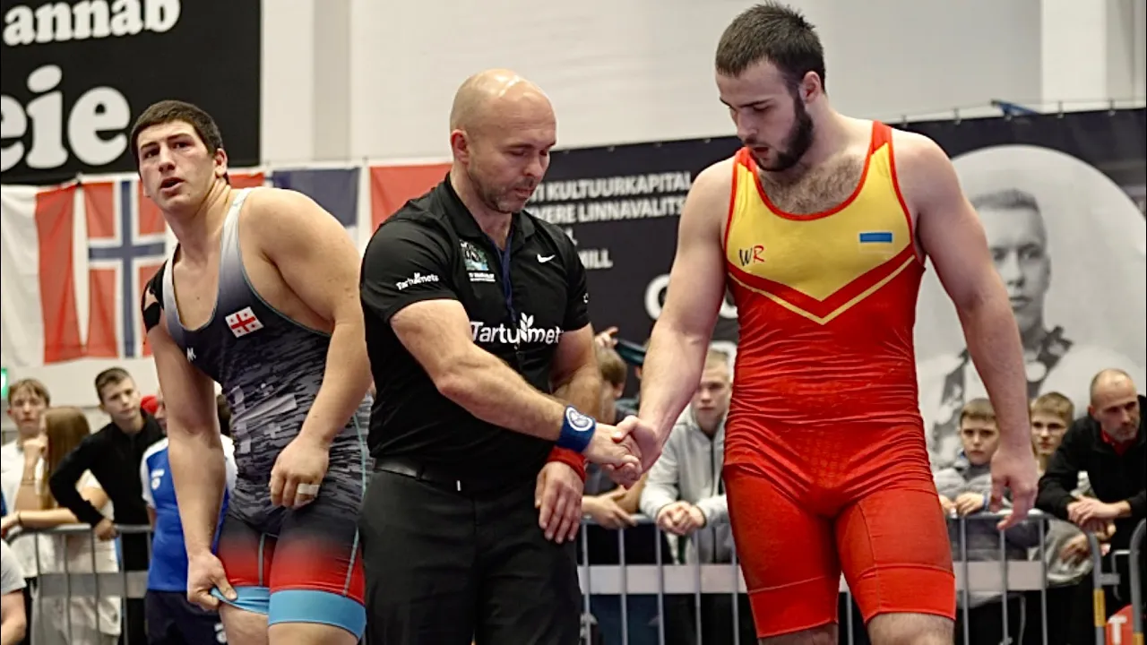 U17 Tymofii Prykhodko (UKR) vs Saba Kobakhidze (GEO) 110kg final! Greco-r boys wrestling. B-cam