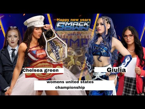 WWE 2K25 Giulia VS Chelsea green womens united states championship