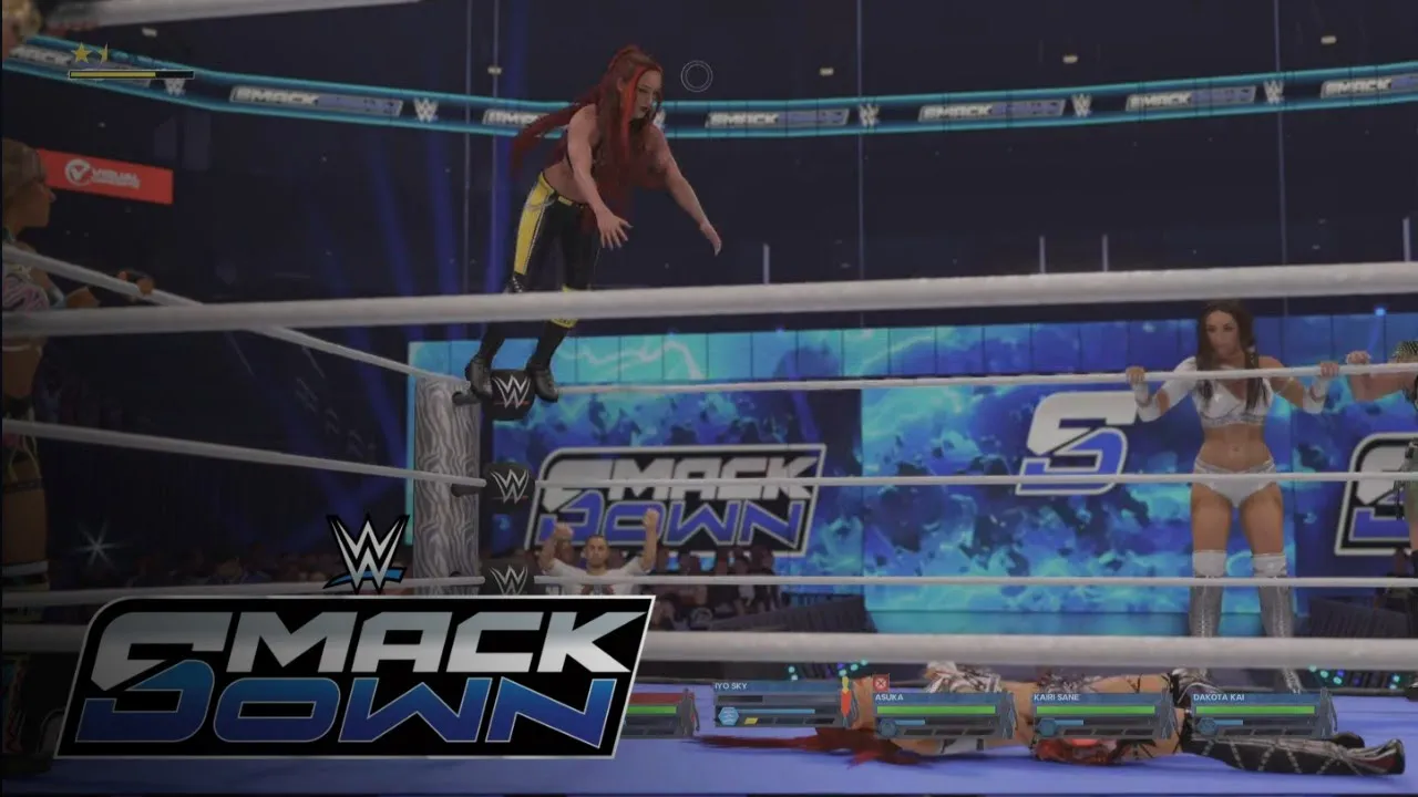 WWE 2K24 Chelsea Green y piper Niven y alba fire y isla dawn vs damage control
