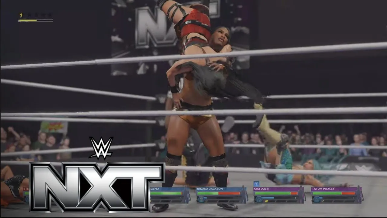 WWE 2K24 meta four vs gigi y Tatum vs katana y kance vs Stephanie y giulia