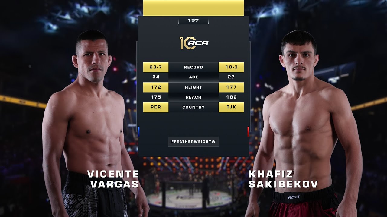 Висенте Варгас vs. Хафиз Сакибеков | Vicente Vargas vs. Khafiz Sakibekov | ACA 197