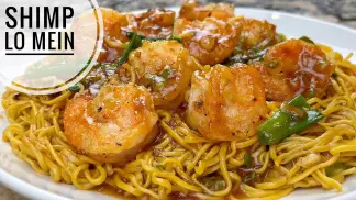 Ginger And Scallion Shrimp Lo Mein | Simple, Saucy And Flavorful Shrimp And Noodle Recipe (2026) poster