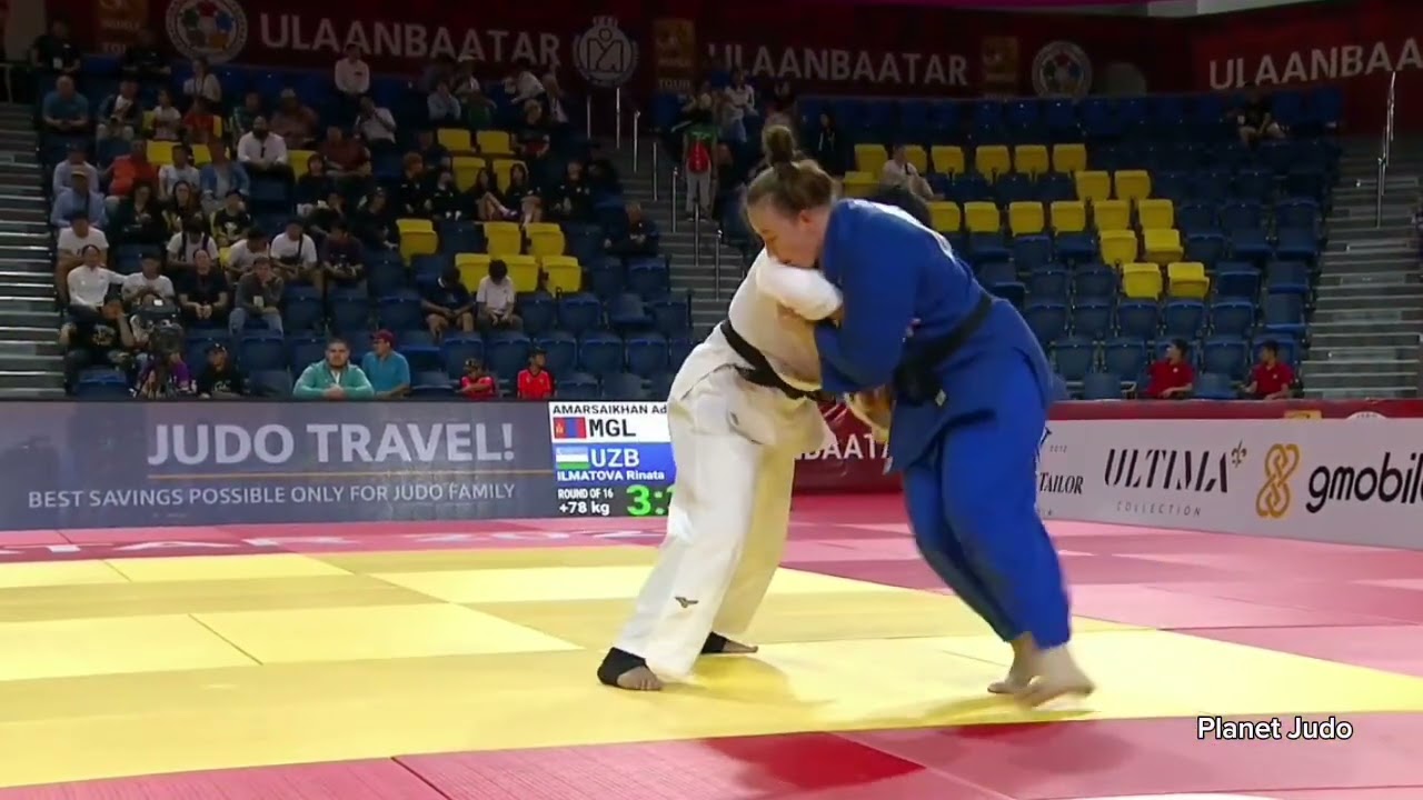 Adiyasuren AMARSAIKHAN 🇲🇳 🆚️ Rinata ILMATOVA 🇺🇿 | 2 раунд/+78кг | Большой Шлем Улан-Батор 2023 
