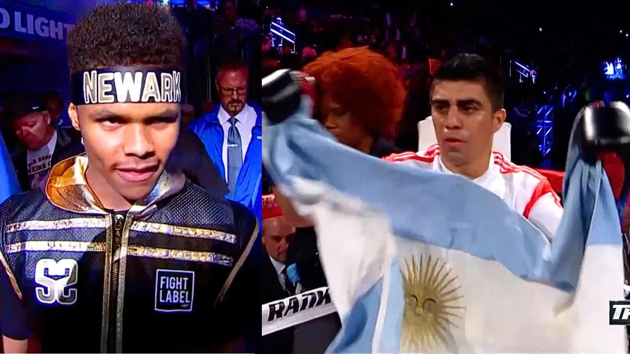 Shakur Stevenson NOQUEA BRUTALMENTE a un ARGENTINO en el 1er Round