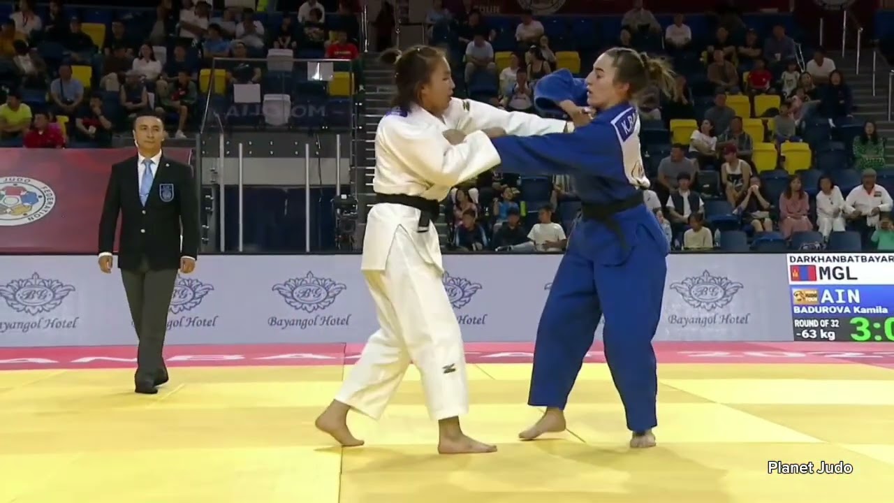 Yesui DARKHANBATBAYAR 🇲🇳 🆚️ Kamila BADUROVA 🇷🇺 | 1 раунд /-63кг | Большой Шлем Улан-Батор 2023 