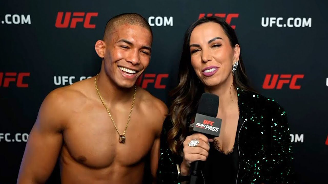 Matheus Camilo celebra primeira vitória no Octógono: "Sonho" | VeChain UFC 322