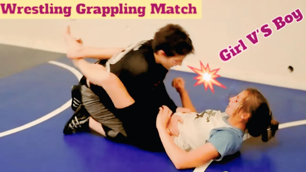 One Girl vs One Boy – The Ending SHOOK the Arena!"🤔#wwe #jiujitsu #grappling 