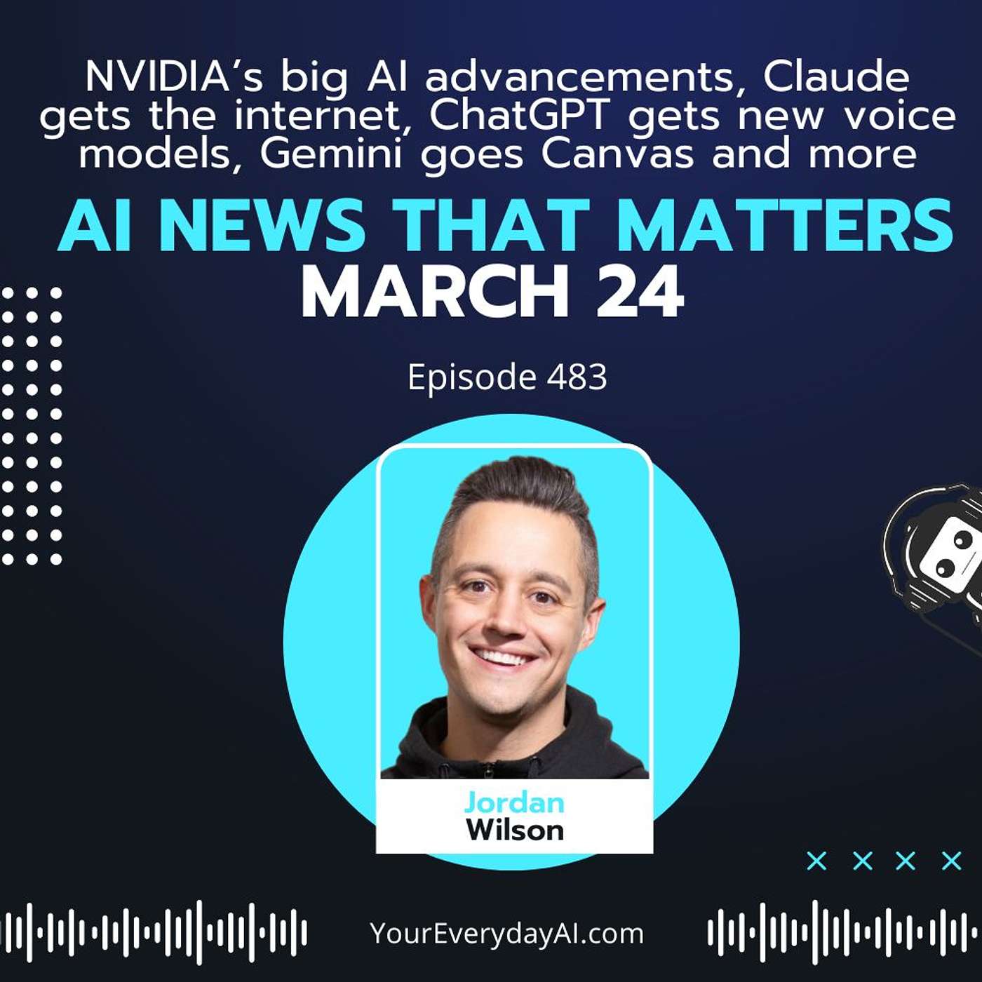 Ep 488: NVIDIA’s big AI advancements, Claude gets the internet, ChatGPT gets new voice models, Gemini goes Canvas and more aI news that matters