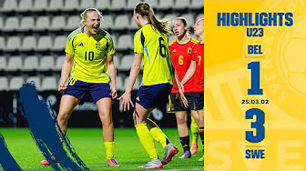 Highlights U23 Belgien-Sverige 1-3