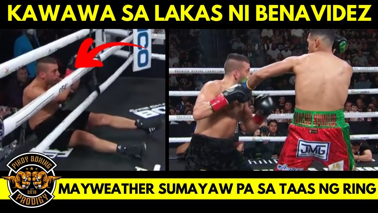 BREAKING: Halimaw ang LAKAS ni Benavidez! Lemieux BAGSAK! | Mayweather SUMAYAW pa sa Boxing Ring